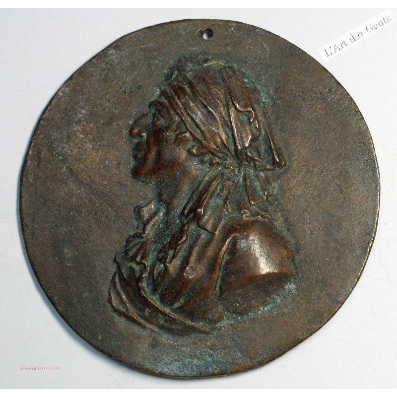 Médaille Fonte UNIFACE MARAT , lartdesgents.fr