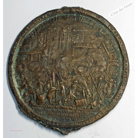 Médaille UNIFACE Siège de la Bastille , lartdesgents.fr