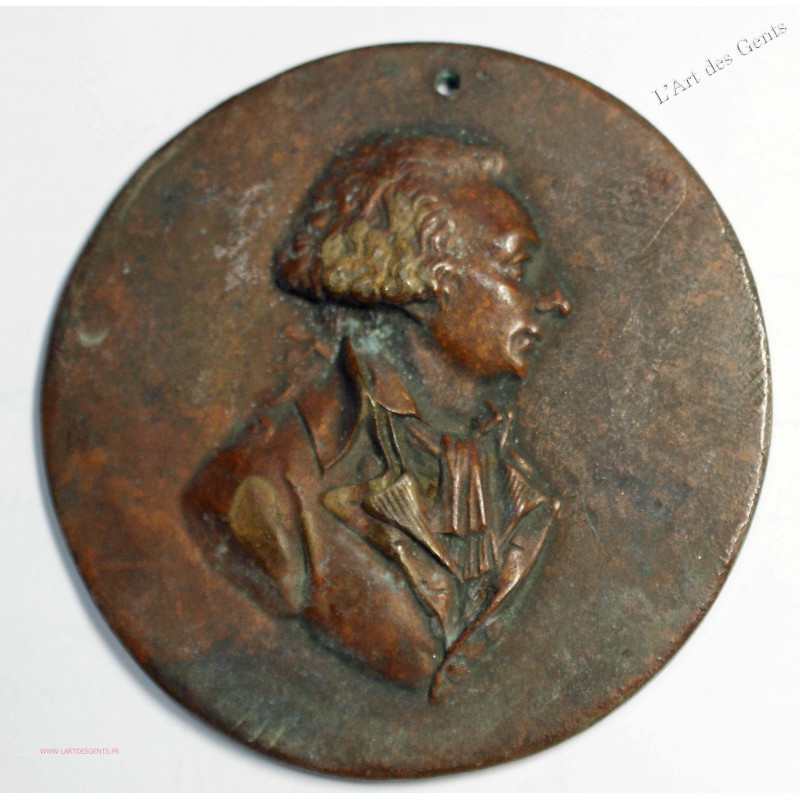 Médaille fonte UNIFACE ROBESPIERRE , lartdesgents.fr
