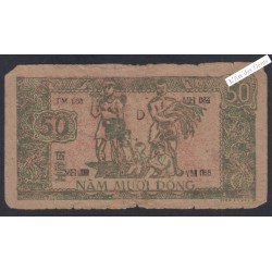 Billet Vietnam 50 Dong  - 1948 - lartdesgents.fr