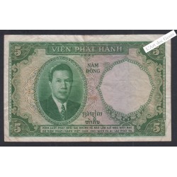 Billet Vietnam 5 Piastres  - W.1 041556 - ND - lartdesgents.fr