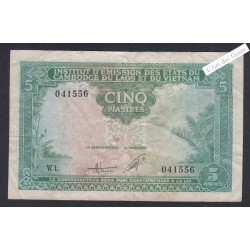 Billet Vietnam 5 Piastres  - W.1 041556 - ND - lartdesgents.fr