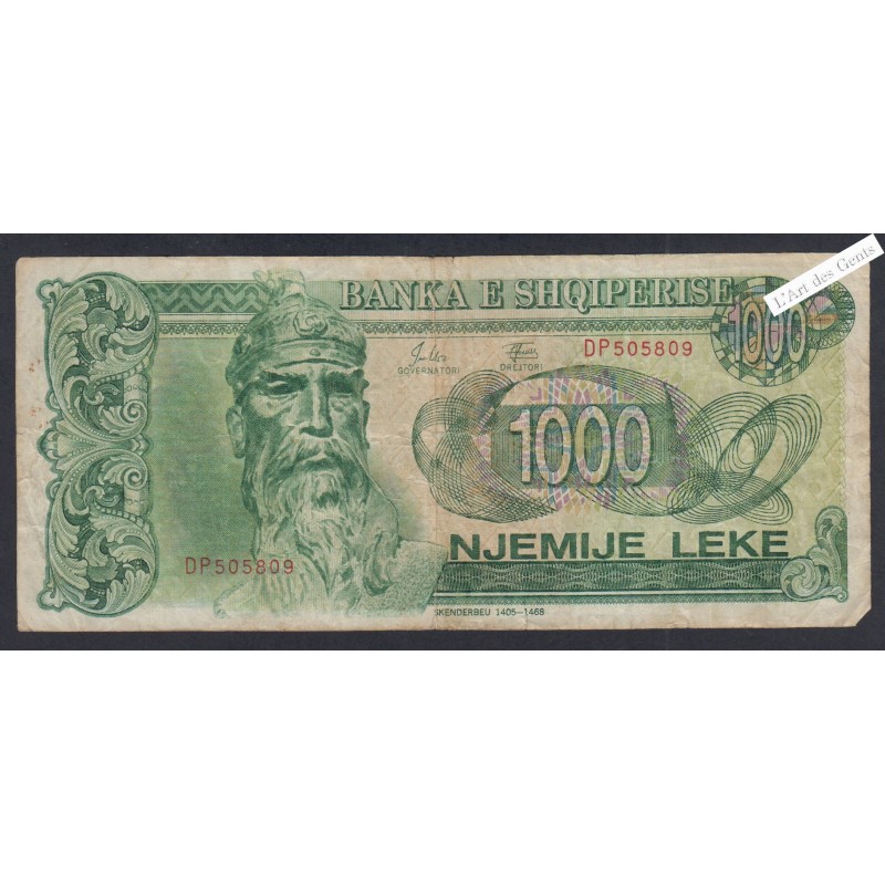 Billet Albanie 1000 leke - AD 458524 - 1994 - lartdesgents.fr