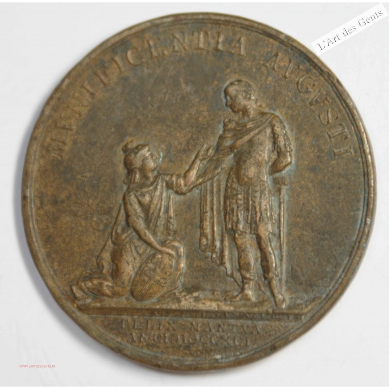 Médaille AUTRICHE - HABSBOURG, Léopold II Mantoue, 1791, lartdesgents.fr