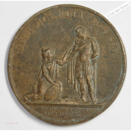 Médaille AUTRICHE - HABSBOURG, Léopold II Mantoue, 1791, lartdesgents.fr