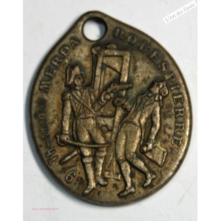 Médaille, Robespierre à la mémoire des victimes, lartdesgents.fr