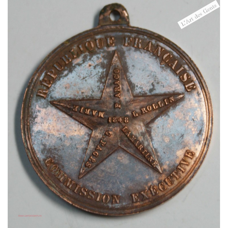 Jeton, Pentarchie 1848 commission Exécutive, lartdesgents.fr