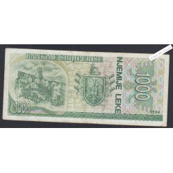 Billet Albanie 1000 leke - AT 432458 - 1994 - lartdesgents.fr