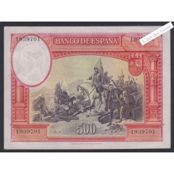 Billet Espagne 500 Pesetas - 1939701 - 1935 - AU/UNC- lartdesgents.fr
