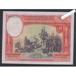 Billet Espagne 500 Pesetas - 1939702 - 1935 - AU/UNC- lartdesgents.f