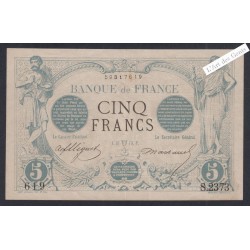 Billet France 5 Francs Noir - S.2373 619 - 1873 -  lartdesgents.fr
