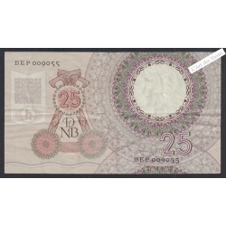 Billet Pays bas 25 Gulden - BEP 009055 - 1955 - lartdesgents.fr