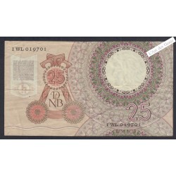 Billet Pays bas 25 Gulden - IWL 019701 - 1955 - lartdesgents.fr