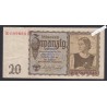 Billet Allemagne 20 Reichsmark - E.0598681 - 1939 - lartdesgents.fr