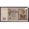 Billet Allemagne 20 Reichsmark - L.01624394 - 1939 - lartdesgents.fr