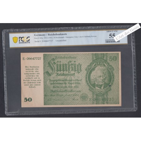 50 Reichsmark 1933 (1945) Uncancelled - E.06647727- AUNC 55 - lartdesgents.fr
