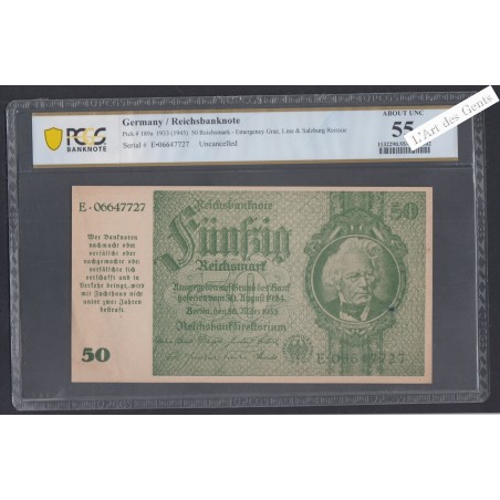 50 Reichsmark 1933 (1945) Uncancelled - E.06647727- AUNC 55 - lartdesgents.fr