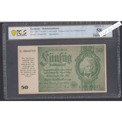 50 Reichsmark 1933 (1945) Uncancelled - E.06647727- AUNC 58 - lartdesgents.fr