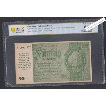 50 Reichsmark 1933 (1945) Uncancelled - E.06647727- AUNC 64 -