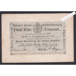 Billet Allemagne 5 Thaler 1824 Lettre C - lartdesgents.fr
