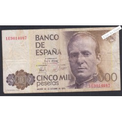 Billet Espagne 5000 Pesetas - 1E9014087 - 1979 -  lartdesgents.fr