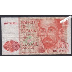 Billet Espagne 2000 Pesetas - 1D7738551 - 1980 -  lartdesgents.fr