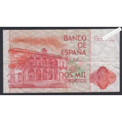 Billet Espagne 2000 Pesetas - 1D7738551 - 1980 -  lartdesgents.fr