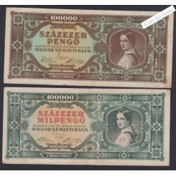 Lot de 4 Billets Hongrie  -  lartdesgents.fr