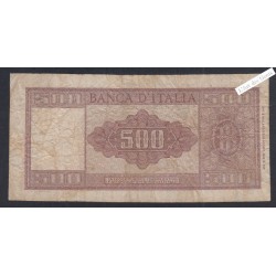 Billet Italie 500 Lire - D138 064209 - 1947-  lartdesgents.fr