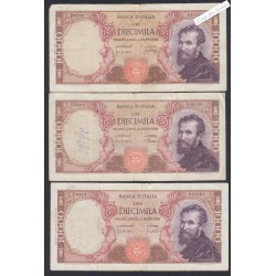 Lot 3 Billets Italie 500 Lire - D138 064209 - 1966-68-70 -  lartdesgents.fr