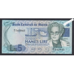 Billet Malte 5 Liri - BI742845 - 1967 -  lartdesgents.fr