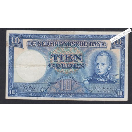 Billet Pays Bas 10 Gulden  -  5AU747509  - 1949 - TB -  lartdesgents.fr