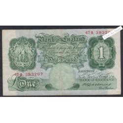 Billet Grande Bretagne 1 Pound  -  47 A 393207  - 1930 - P.362b -  lartdesgents.fr