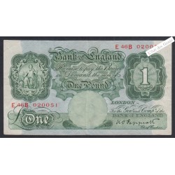 Billet Grande Bretagne 1 Pound  -  E 46B 020051  - 1948-49 - P.369a -  lartdesgents.fr