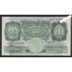 Billet Grande Bretagne 1 Pound  -  22C 676955  - 1948-49 - P.369a -  lartdesgents.fr