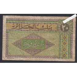 Billet Algérie  - 20 Francs  - 1948 - N.242 562 -  lartdesgents.fr