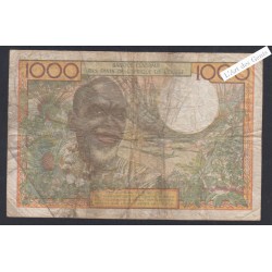 Billet Côte d'Ivoire - 1000  Francs - H.199 A 09708 - 1980 -  lartdesgents.fr