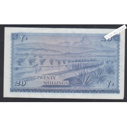 Billet Kenya - 20 Shillings - A/23 702082 - 1968 - lartdesgents.fr