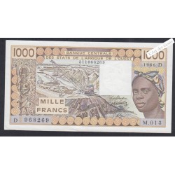 Billet Mali - 1000 Francs - M.013 968269 - P.406Dg - 1986 - lartdesgents.fr