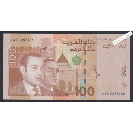 Billet Maroc - 100 Dirhams - 2002 - Neuf - lartdesgents.fr