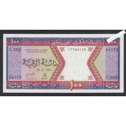 Billet Mauritanie - 100 Ouguiya - 1985 - Neuf - lartdesgents.fr