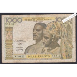 Billet Sénégal - 1000 Francs - K.201 91710 - 1965- lartdesgents.fr