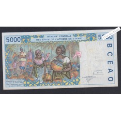 Billet Sénégal - 5000 Francs - n°0111373943 -1999 - TTB+  - lartdesgents.fr