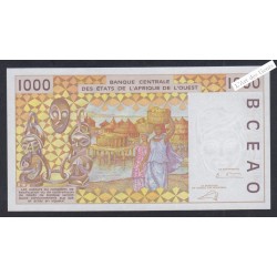 Billet Sénégal - 1000 Francs - n°02122228875 - 2002 - P.710Km - Neuf - lartdesgents.fr