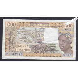 Billet Togo - 1000 Francs - n° M.015 967613 - 1986 - lartdesgents.fr