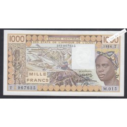 Billet Togo - 1000 Francs - n° M.015 967635 - 1986 - lartdesgents.fr