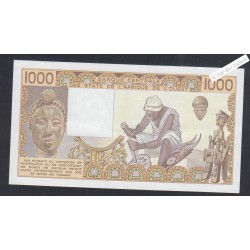 Billet Togo - 1000 Francs - n° M.015 967635 - 1986 - lartdesgents.fr