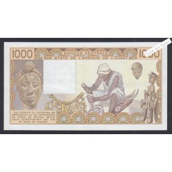 Billet Togo - 1000 Francs - n° M.015 967637 - 1986 - lartdesgents.fr