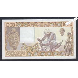 Billet Togo - 1000 Francs - n° M.015 967640 - 1986 - lartdesgents.fr
