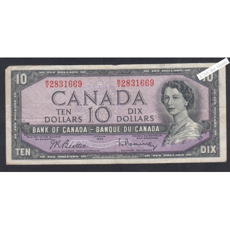 Billet Canada  - 10 Dollars  - MV 2831669 - 1954 - lartdesgents.fr